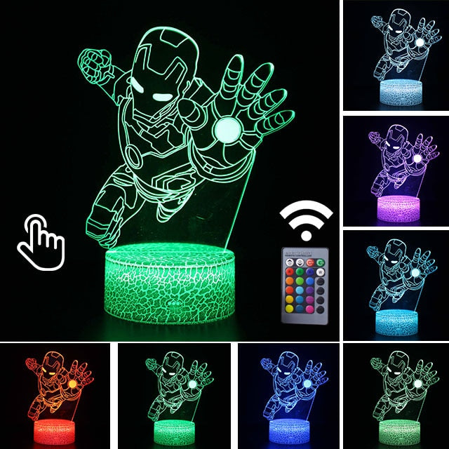 IRON MAN Illusion LED Light Lamp