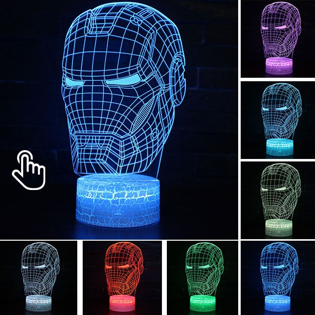 IRON MAN Illusion LED Light Lamp