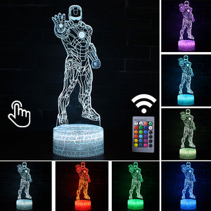 IRON MAN Illusion LED Light Lamp