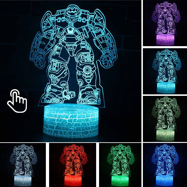 IRON MAN Illusion LED Light Lamp