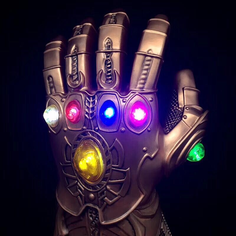 Adult Thanos Glove Gauntlet LED Mens Thanos Avengers Infinity War Costume