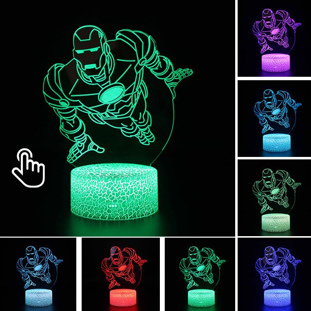 IRON MAN Illusion LED Light Lamp