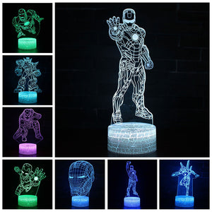 IRON MAN Illusion LED Light Lamp