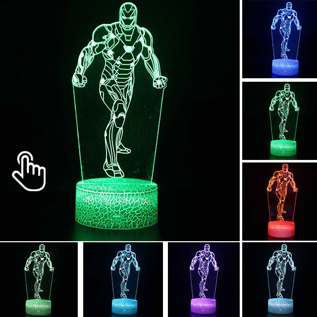 IRON MAN Illusion LED Light Lamp